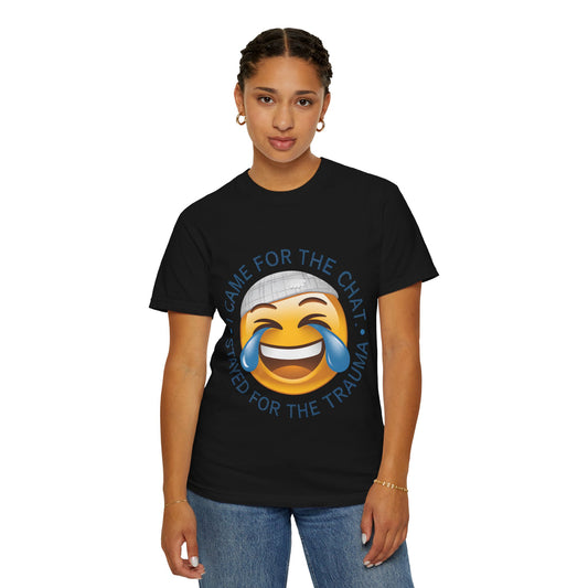 "Trauma Bonding Tee" – When the Chat Adopts Your Trust Issues. Viral Streamer Shirt for Oversharers & Professional Chaos Enthusiasts